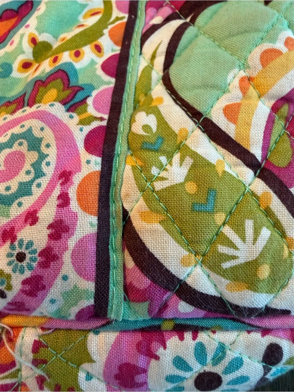 Vera Bradley-Inspired Quilted Turquoise Floral Backpack